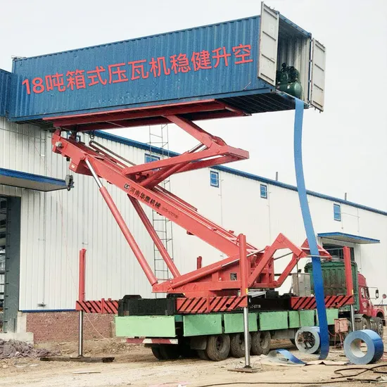 Huaying Air Color Steel Plate Forming Conveyor Manufacturers Aerial Work Machine Color Steel Tile Pressing Machine