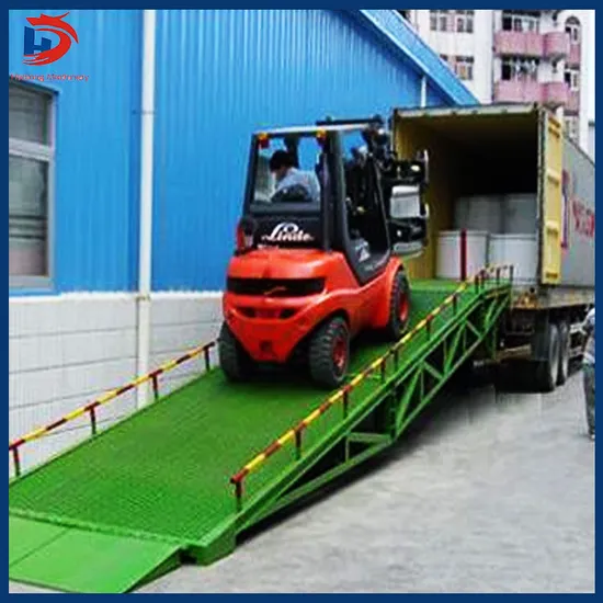 8 Ton 10 Ton 12 Ton Mobile Docking Bridge Unloading Platform Ramp Container Loading Platform Forklift Boarding Bridge