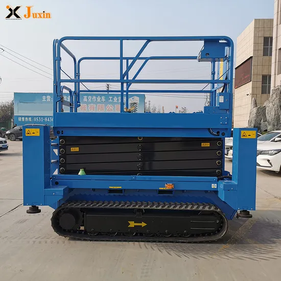 Cheap Price Support Legs Crawler Aerial Platform Electric Scissor Lift