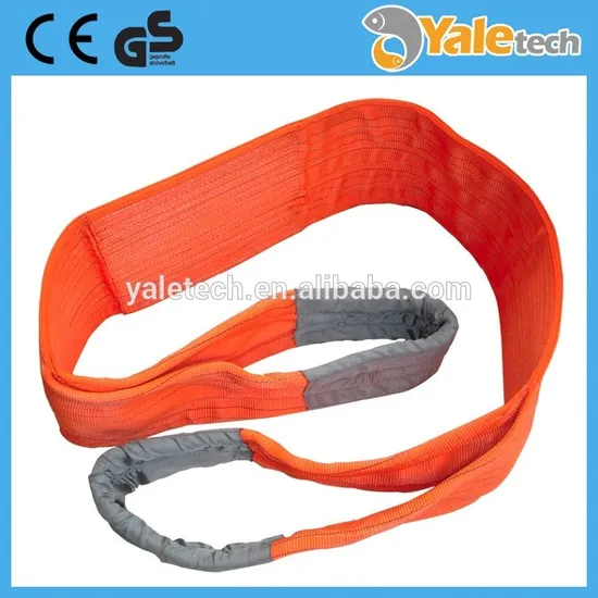 Double Ply Flat Polyester Webbing Sling with Lifting Eyes Ce GS Approved