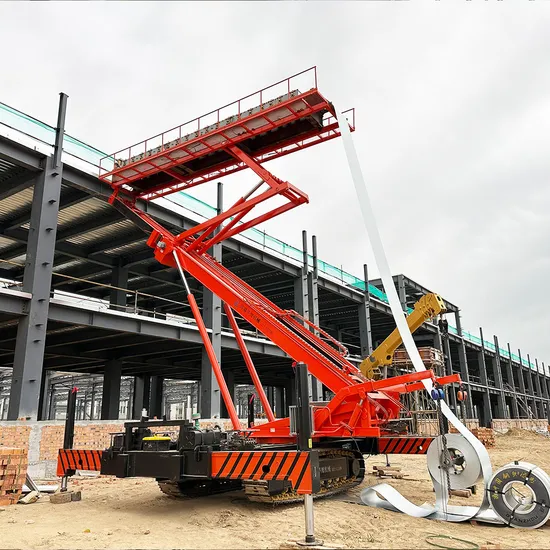 700L Steel Crawler Type High Altitude Pressure Tile Equipment Lifting Platform