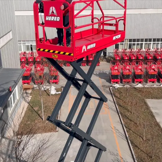 Factory Price CE High Quality Self-Propelled Hydraulic Scissor Lift 14m 250kg Construction Aerial Work Platform for Cleaning
