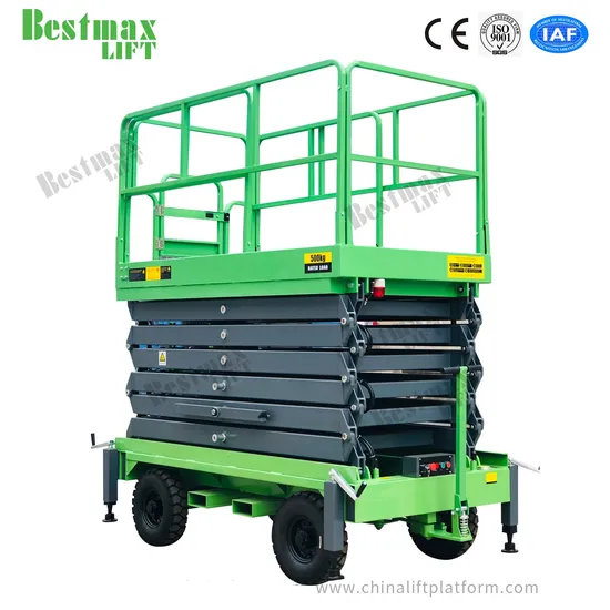 12m Height AC Powered Aerial Work Platform with 500kg Load
