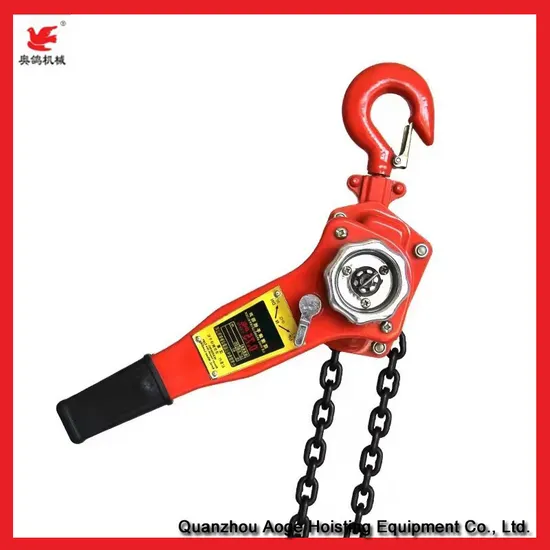 Heavy Duty Construction Hoist Lever Chain Block with Hook