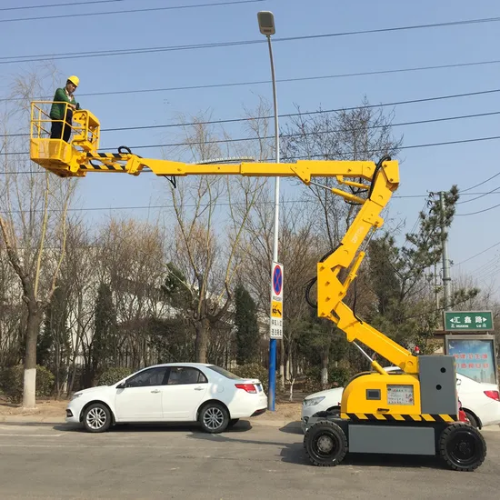 8m-30m Work Height Aerial Working Platform Telescoping Lift Cherry Picker Diesel Electric Self-Propelled Articulating Boom Lift