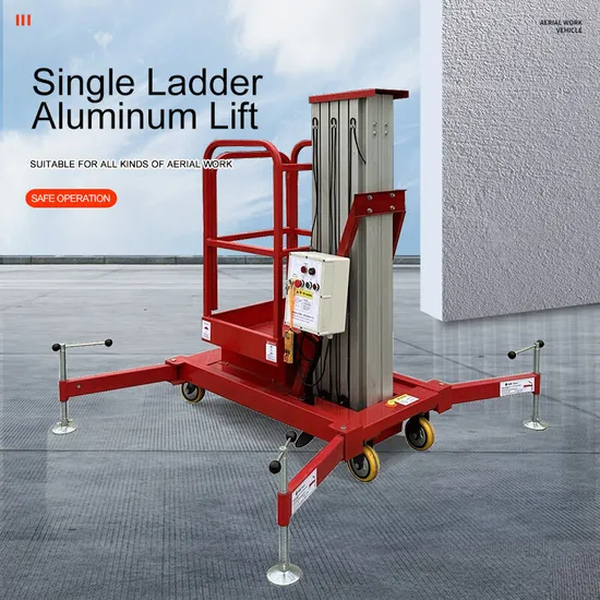 Hot Sale Good Price Shanding Scissor Lift Platform Aluminum Aerial Work Platform Hydraulic Lift Platform