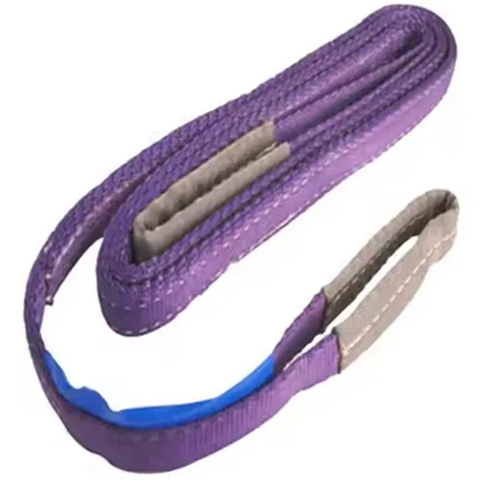 1t 2t 3t 4t 5t 6t 8t 10t 12t Polyester Flat One Way Lashing Lifting Web Sling