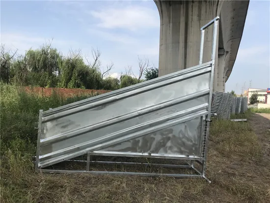 Convenient and Practical Galvanized Cattle Loading Ramp on The Farm