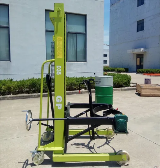 1500mm Lifting Height Hydraulic Drum Lifter Hand Drum Stacker 350kg