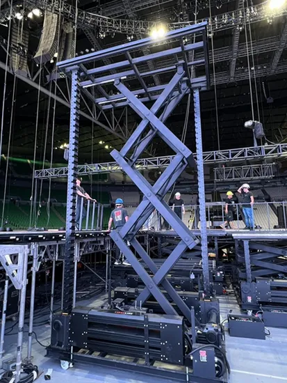 3.8m High Performance Multi Scissor Chain Lift Table