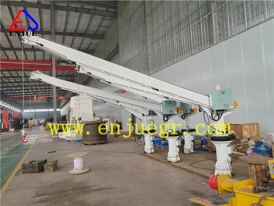 Small Size Electric Hydraulic Telescopic Boom Deck Crane Marine Crane with Rmrs BV ABS CCS API Certificate.