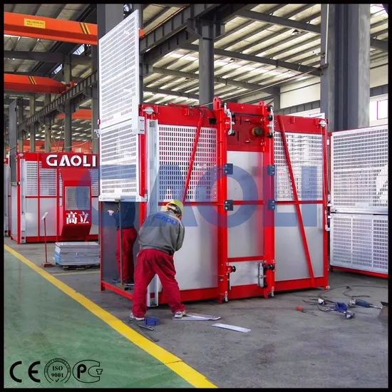 Gaoli Sc200/200 Double Cages Construction Elevator