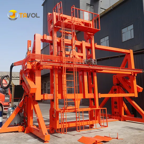 Hot Sale Container Turnover/Tilting Machine Double/Single Lane 180/90 Degree 20FT Container Tipper/Turner/Tilter with High Quality