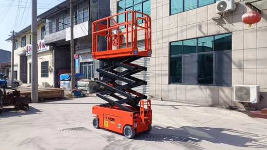 Superior Quality Electric Motor Self Propelled Stationary Scissor Lift Platform