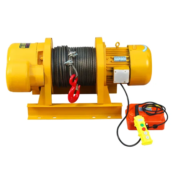 Aluminum Shell Electric Hoist Lifting Rope Winch Equipment