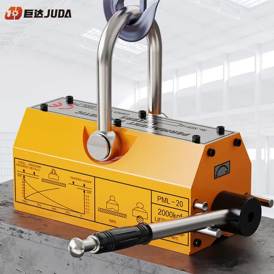 Manufacture Outlets Hand Control 100kg-6000kg Permanent Magnetic Lifter for Crane Lifting