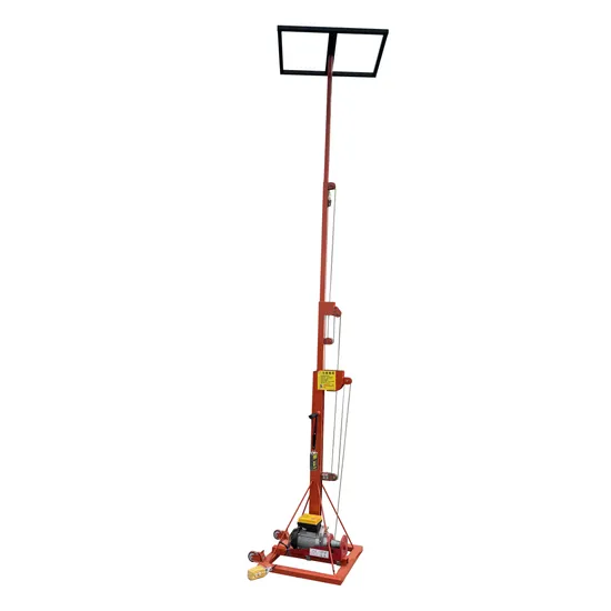 Automatic Roller Shutter Door Crane Electric Elevator Lift Pipe Platform Lifting with Handle Remote Control