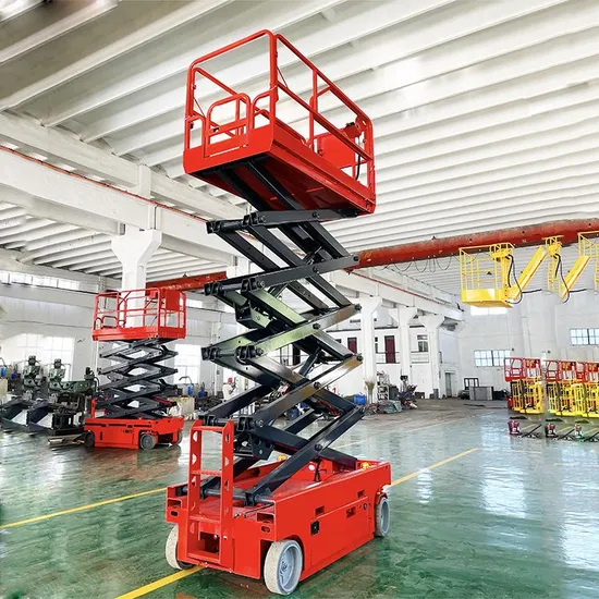 Factory Price Platform Moving Work Table Lifting Tracked Mobile Scissor Lift 6m