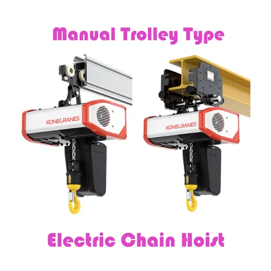 Konecranes European Electric Chain Hoist of Cranes with Manual Trolley for Lifting