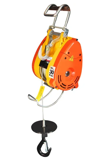 500kg 30m Rope Length Mini Portable Lifting Motor Winch with Quick Speed