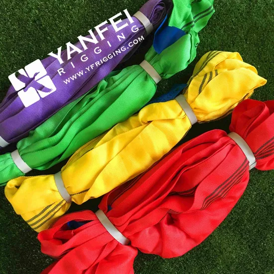 2ton Green Polyester Endless Round Sling