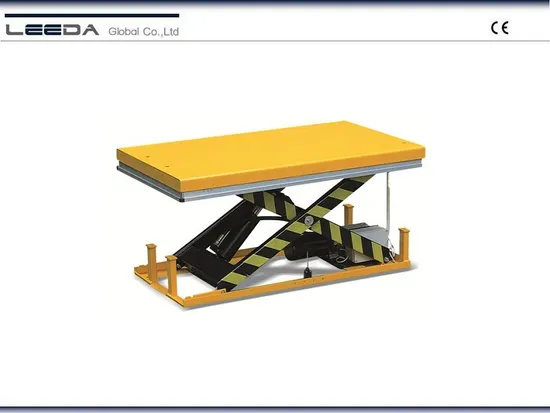 2000kg Stationary Electric Single Scissor Lift Table with Positioning in Different Heights and 1000X1600mm Platform Size Hl-W2002