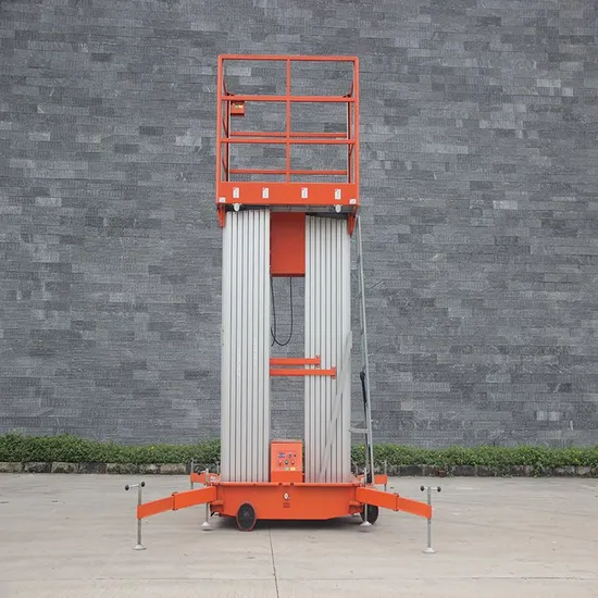 Double Mast Aluminum Alloy Lift/Aerial Work Platform