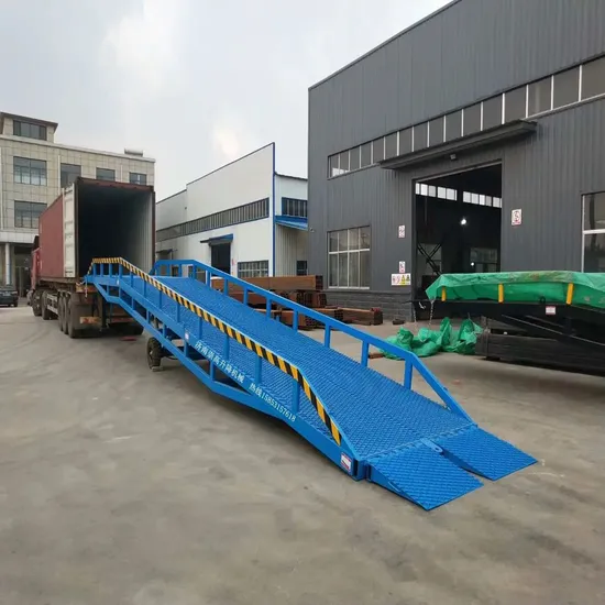 Mobile Hydraulic Lift Table Movable Container Loading Ramp
