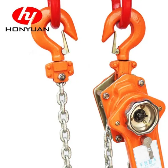 Good Quality Safe Usage Manual Pulley Ratchet Level Chain Hoist