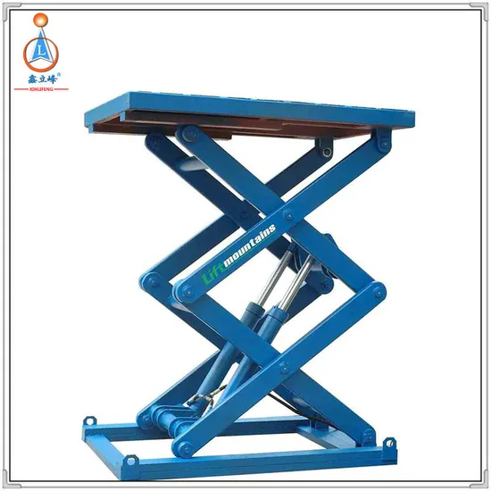 Hot Electric Scissor Stationary Lift Platform for Warehouse Cargo Fixed Hydraulic Mini Three Scissor Lift Platform Table