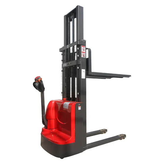 Stacker Forklift 3m/3.5m Lift Height 12t 1.5t 3300lbs Walkie Stacker Electric Lifter Option Straddle Legs and Lithium with CE