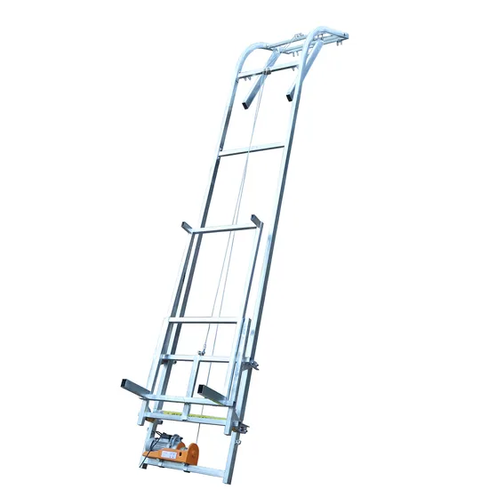 Factory Crane Solar Panels Hydraulic Ladder Lift Mini Electric Solar Panel Hoist Lifter Length 4-18m