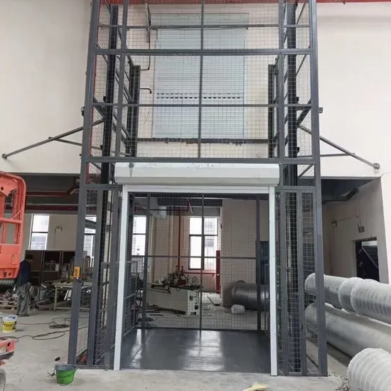 1~10 Ton 3stops Vertical Hydraulic Lift Elevator for Warehouse Constructions
