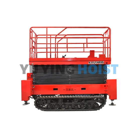 320 Kg 6~14 M Motor Tracked Mobile Aerial Elevating Scissor Lift