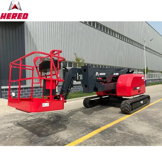 Hered New Design Man Platform Basket Platform Trailer Articulated Boom Lift