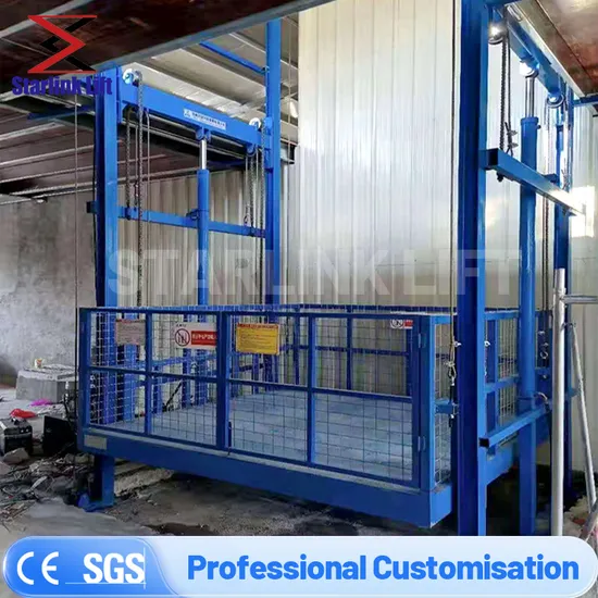 Best Price 500kg 1000kg 2000kg Electric Goods Lift Warehouse Freight Lift Hydraulic Cargo Lift