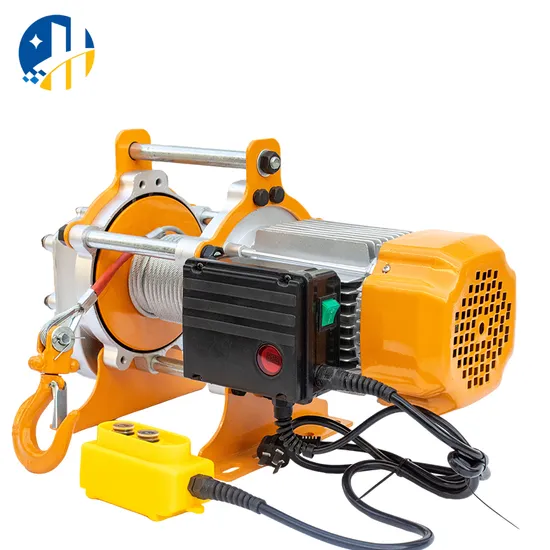 Lihua Aluminum Shell Lifting Hoist Single Phase 220V Fast Speed Electric Winch Hoist