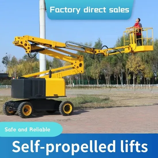 Factory Price High Quality 8-30m Articulated Telescopic Boom Lift Crank-Arm Lifting Work Platform Hydraulic Boom Lift