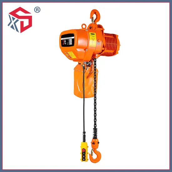 Good Price High Quality 1 Ton Hook Type Electric Chain Hoist High Performance