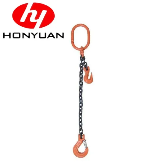 Yellow Painted Alloy Steel Lifting Chain Sling with G80 Hook