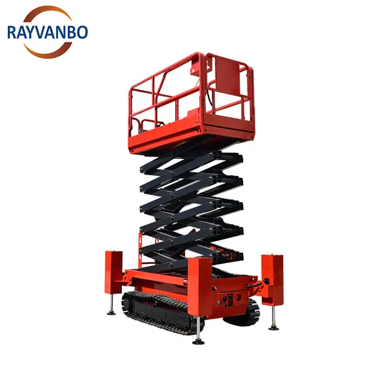 Self-Shearing Fork Type Aerial Work Platform Mobile Scissor Lift Scissor Lift with Drive System