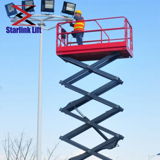 Electric Mobile Aerial Work with Hydraulic Self Propelled Scissor Lift