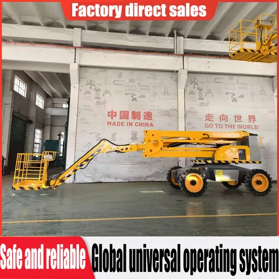 Diesel Self-Propelled Aerial Work Vehicle 14-45m Articulated Boom Lift Work Platform