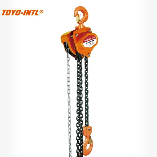 Toyo-Intl High-Quality Vb Type Manual Lifting Chain Hoist 0.5t-50t