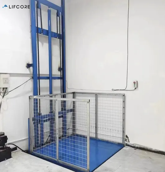 Heavy Goods Freight Elevator Two Pose Hydraulic Cargo Lift Platform