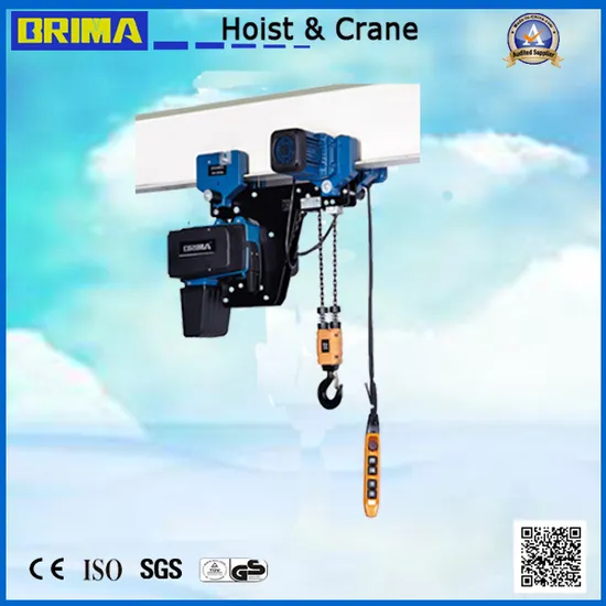 Brima 250kg 12/3m/Min Lifting Speed European Low Headroom Electric Chain Hoist
