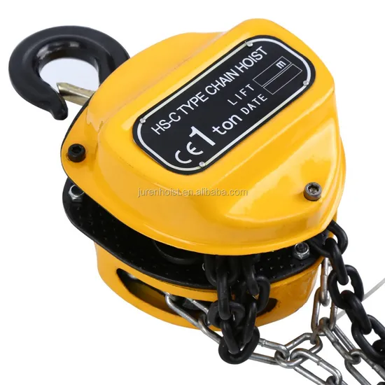 HS-C Round 1 2 3 5 Tons Hand Lifting Chain Pullye Hoist