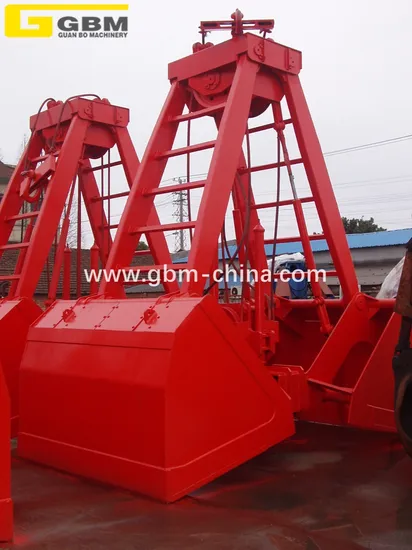 30t Four Ropes Marine Crane Clamshell Grab