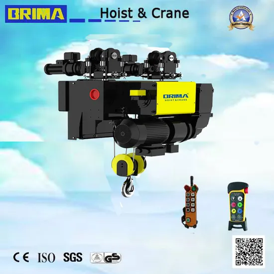 15 Ton 18m Bmg Series European Single Girder Electric Wire Rope Hoist