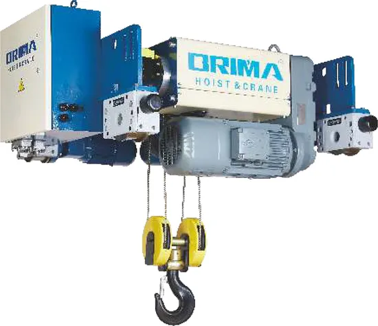 12.5t European-Style Electric Wire Rope Hoist for Double Girder Overhead Crane